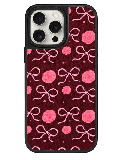 iPhone Leather Grip - Coquette Rose