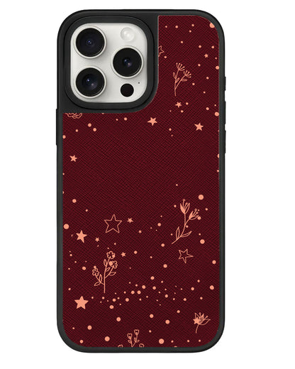 iPhone Leather Grip - Coral Constellation