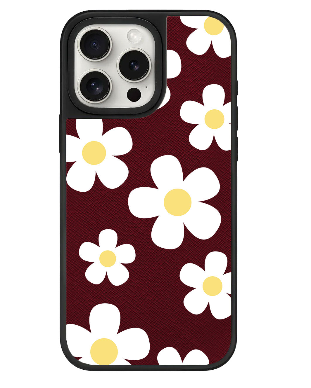 iPhone Leather Grip Case - Daisy 2.0