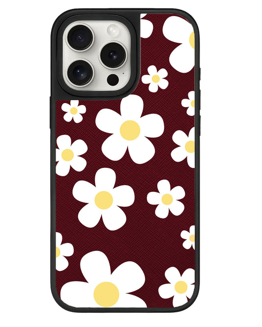 iPhone Leather Grip Case - Daisy 3.0