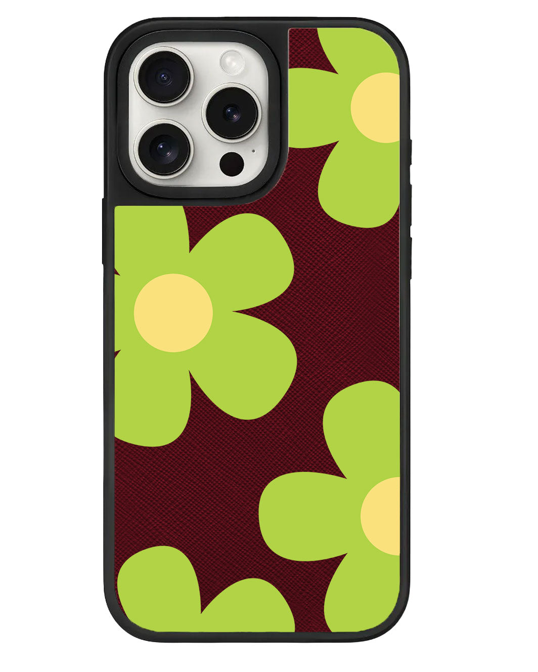 iPhone Leather Grip Case - Daisy Bloom