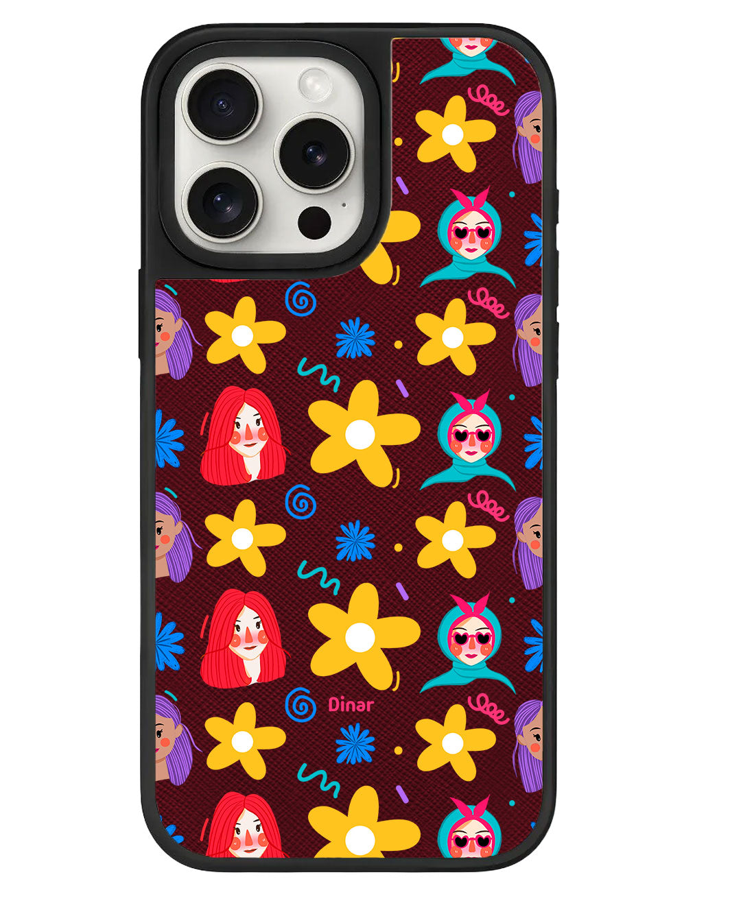 iPhone Leather Grip - Daisy Faces