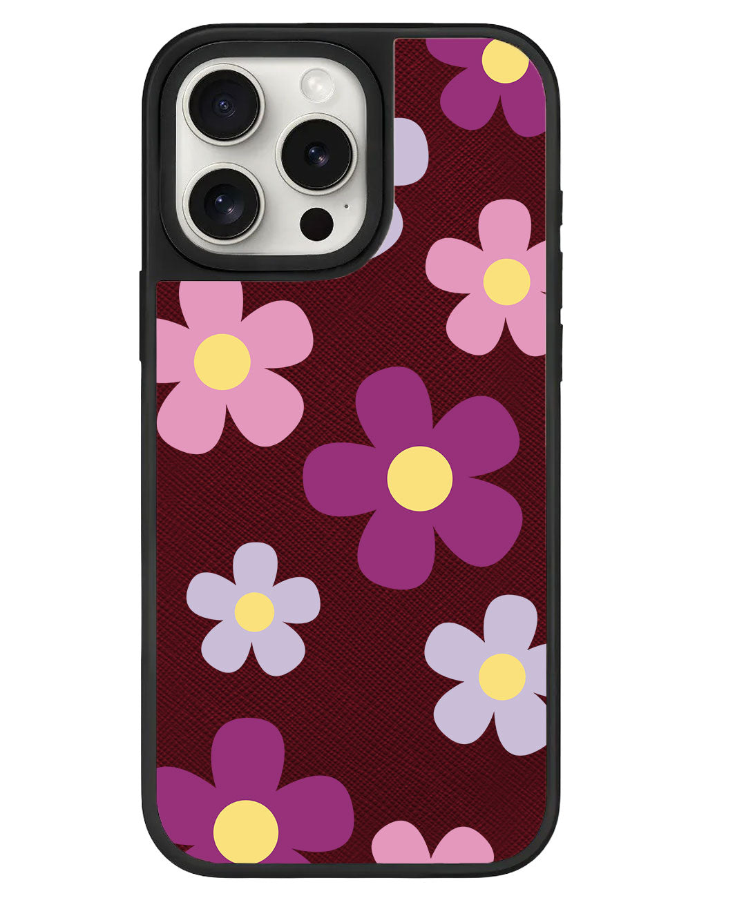 iPhone Leather Grip Case - Daisy Paradise