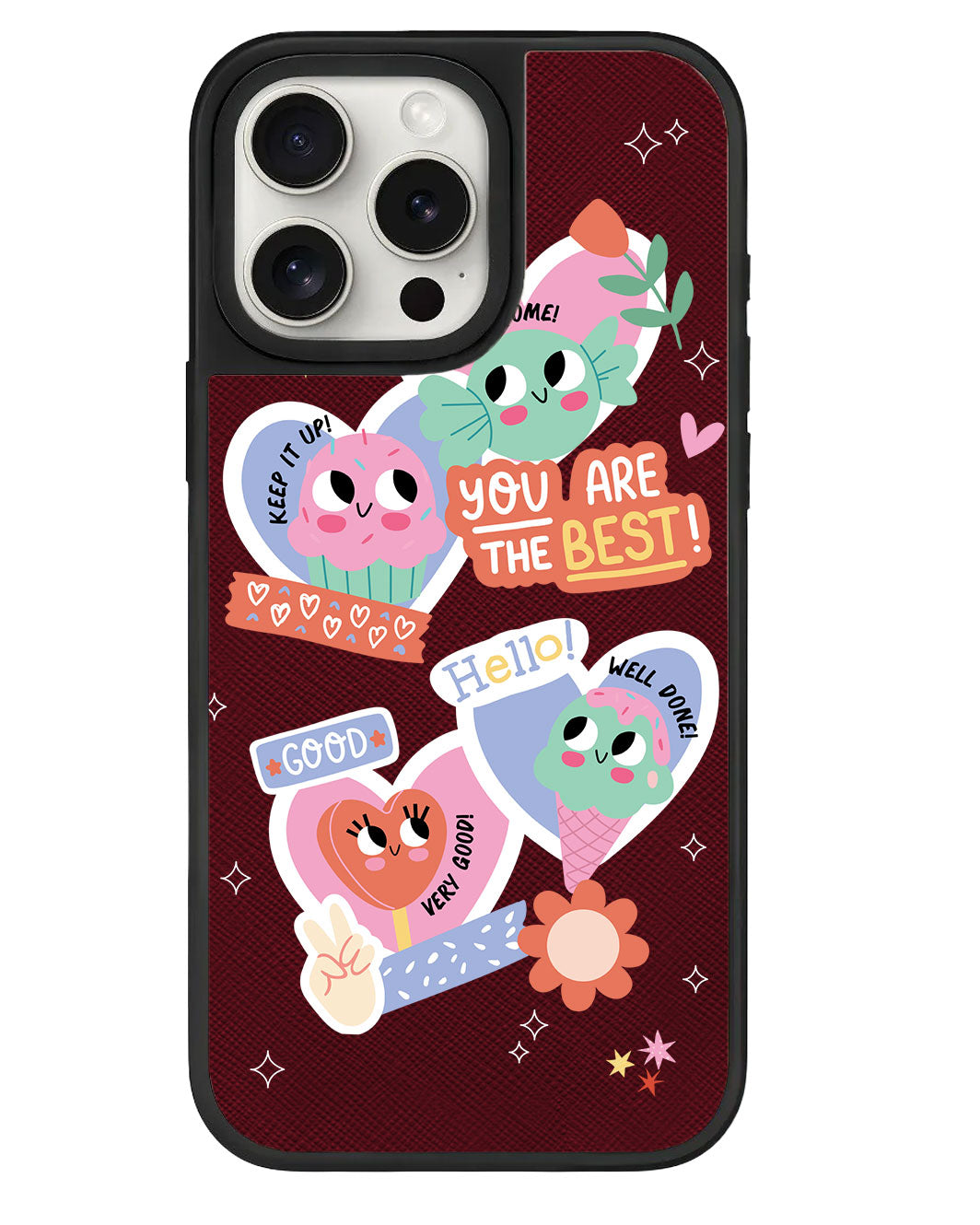 iPhone Leather Grip - Dessert Party