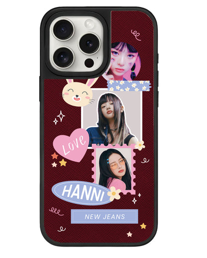 iPhone Leather Grip - Face Grid Frame