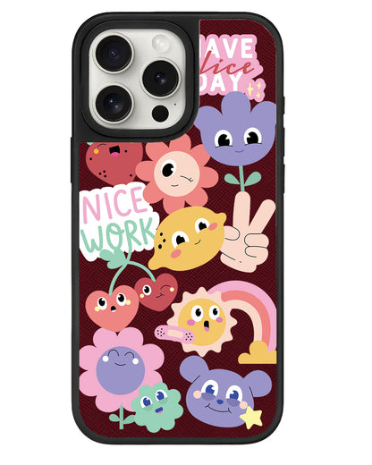 iPhone Leather Grip - Garden Party