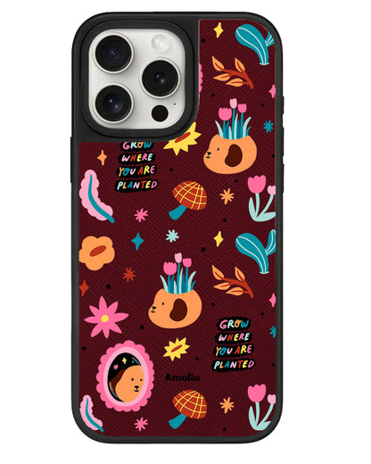 iPhone Leather Grip - Grow and Bloom