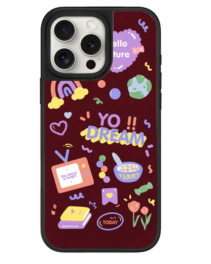 iPhone Leather Grip - Hello Future