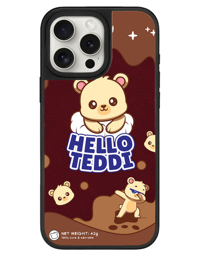 iPhone Leather Grip - Hello Teddy 1.0