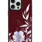 iPhone Leather Grip Case - Purple Lily