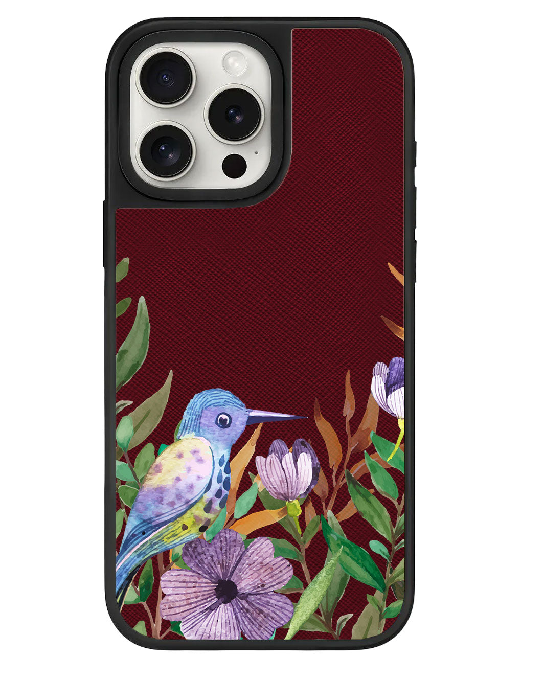 iPhone Leather Grip Case - Orchid