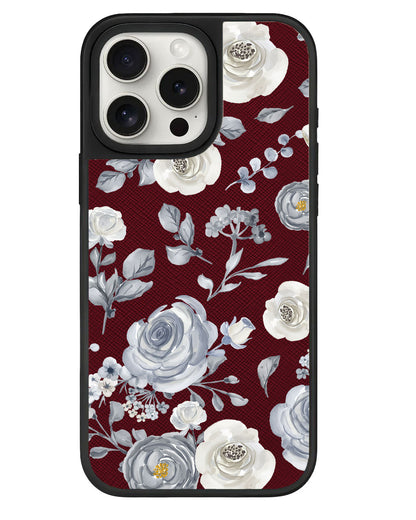 iPhone Leather Grip - Blue Rose