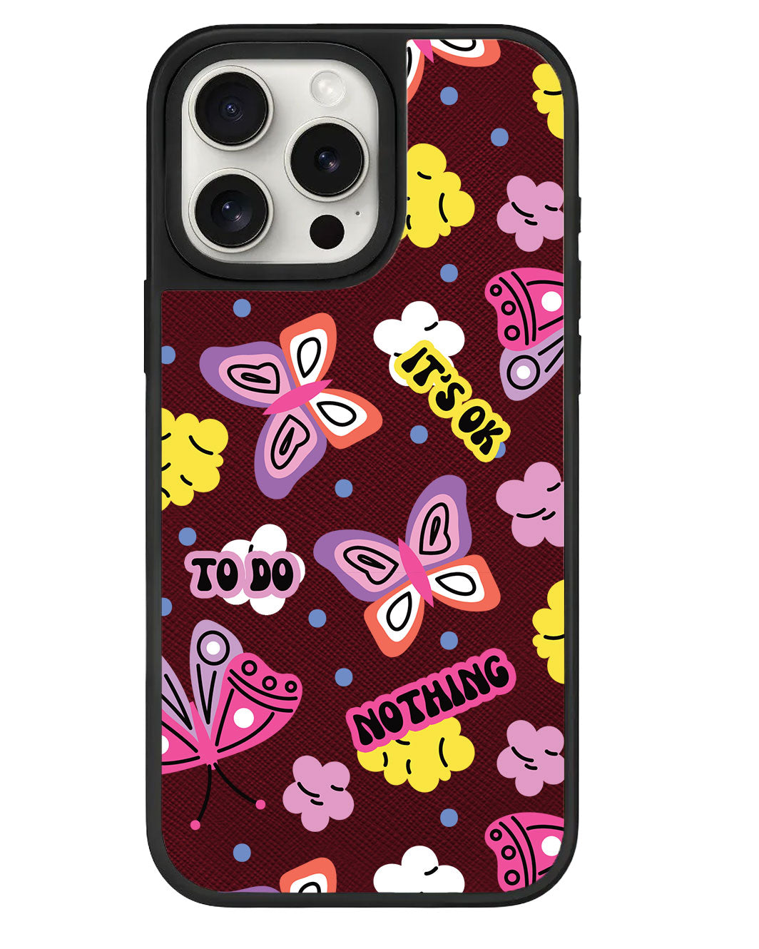 iPhone Leather Grip - It's OK to do Nothing