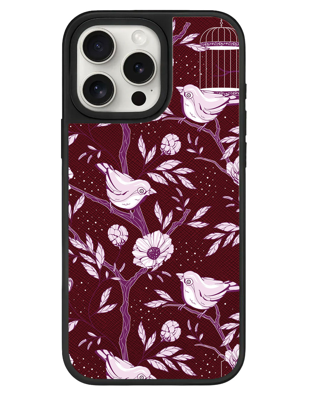 iPhone Leather Grip - Lovebird Monochrome 5.0