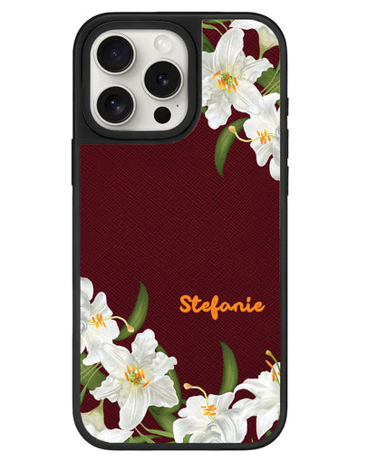 iPhone Leather Grip - May Lily of the Valley
