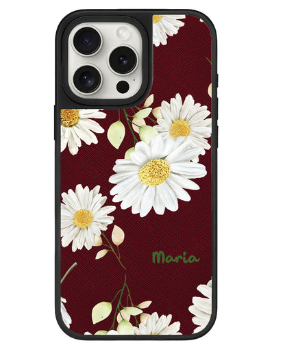 iPhone Leather Grip - October Chrysanthemum