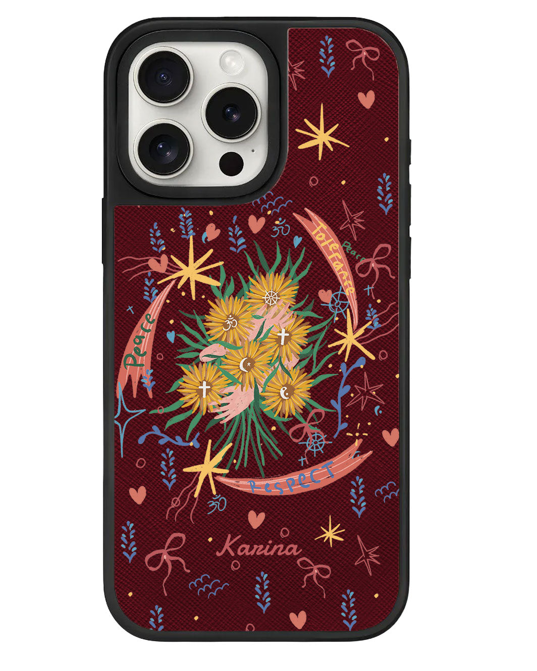 iPhone Leather Grip - Peace