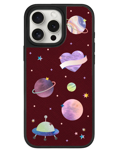 iPhone Leather Grip - Pink Planet