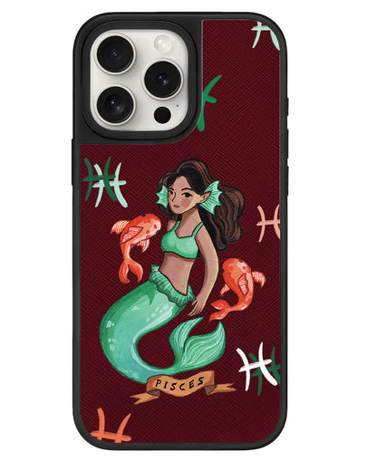 iPhone Leather Grip - Pisces