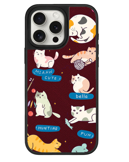 iPhone Leather Grip - Playful Cat 2.0