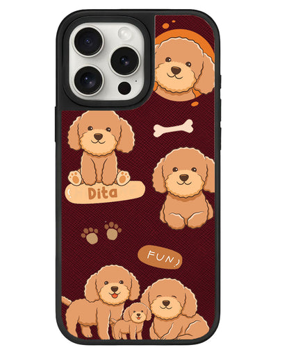 iPhone Leather Grip - Poodle Squad 4.0