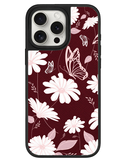 iPhone Leather Grip - Butterfly & Daisy