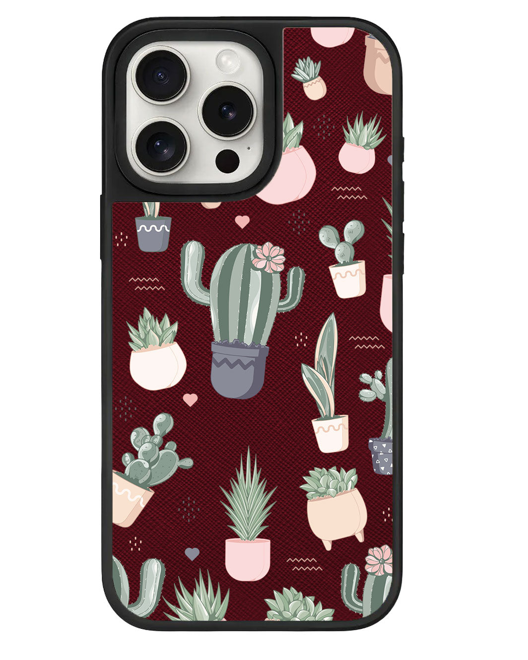 iPhone Leather Grip Case - Cactus 2.0