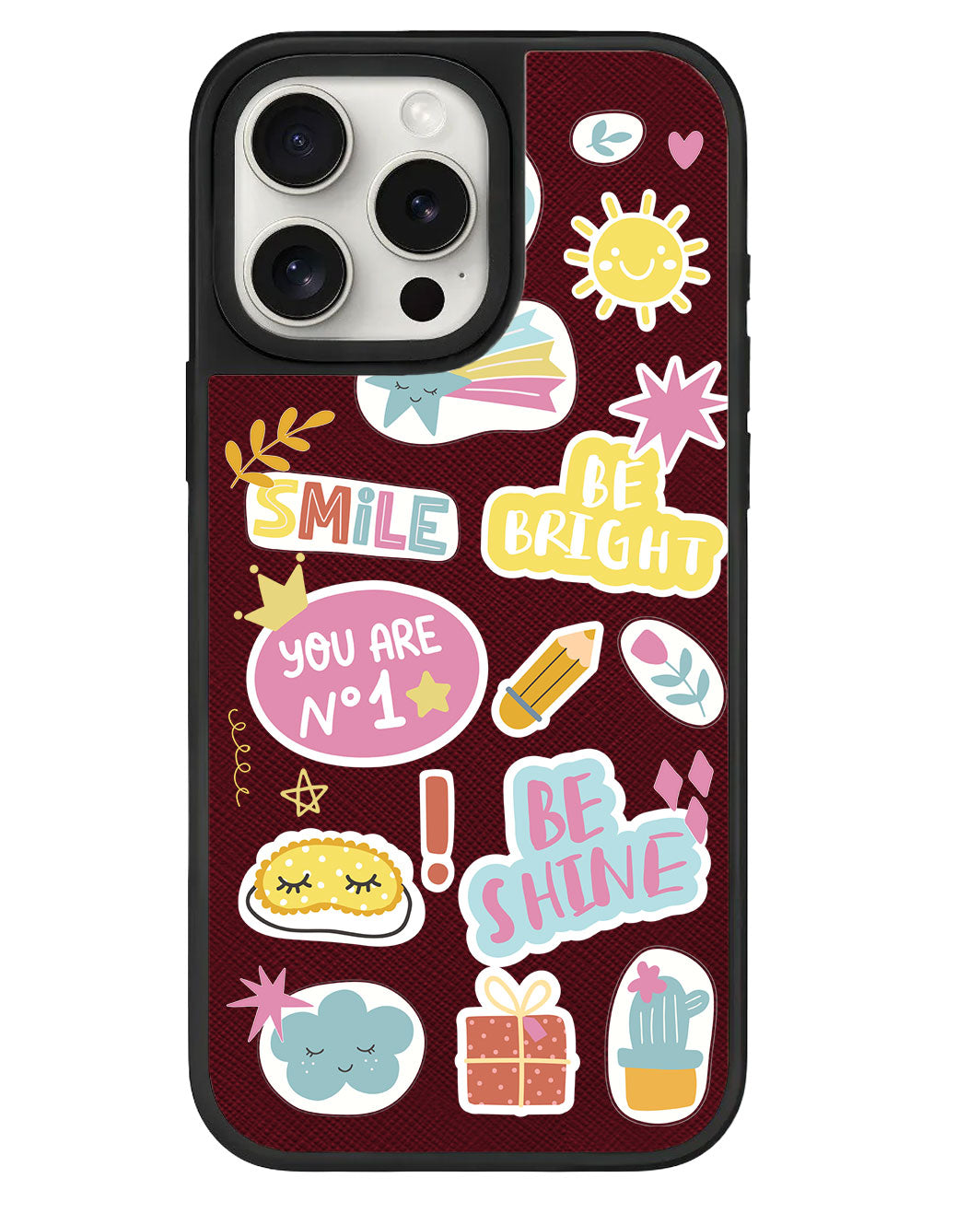 iPhone Leather Grip Case - Self Love Sticker Pack 3.0