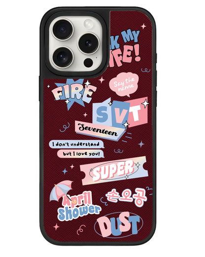 iPhone Leather Grip - Seventeen Super