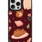 iPhone Leather Grip Case - Sleepy Autumn