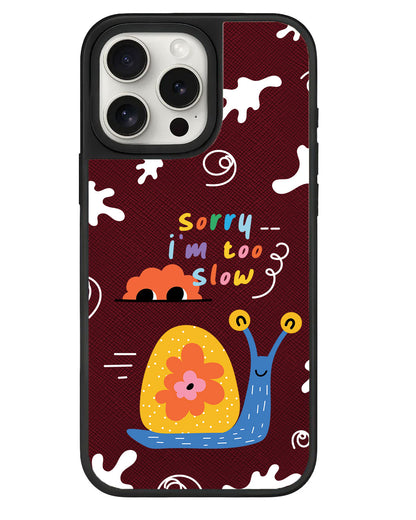 iPhone Leather Grip - Sorry Being Slow