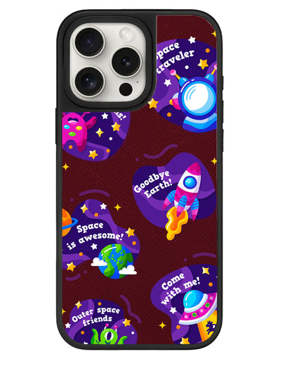 iPhone Leather Grip - Space Traveller