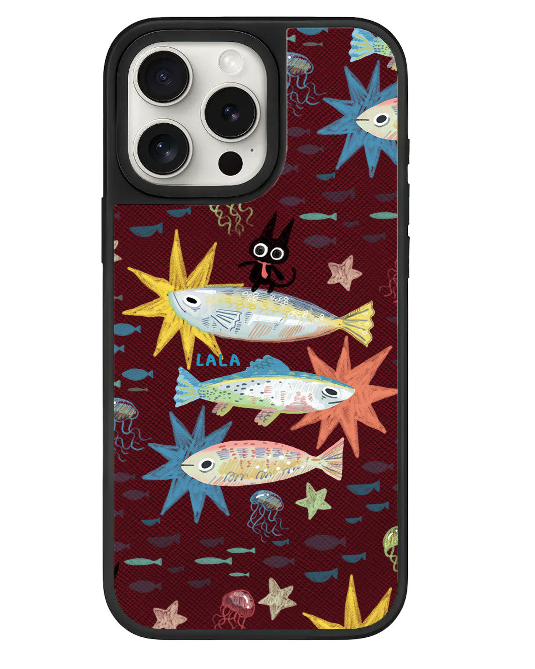iPhone Leather Grip - The Fish Surfer