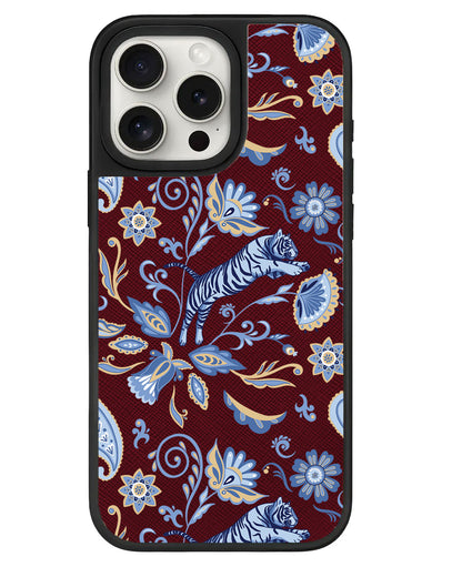 iPhone Leather Grip - Tiger & Floral 1.0