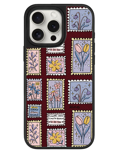 iPhone Leather Grip - Time to Bloom