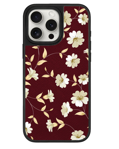 iPhone Leather Grip - White Magnolia