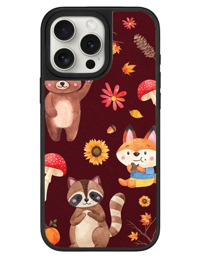 iPhone Leather Grip - Autumn Animals