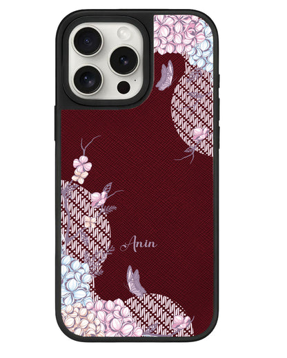 iPhone Leather Grip - Batik Floral