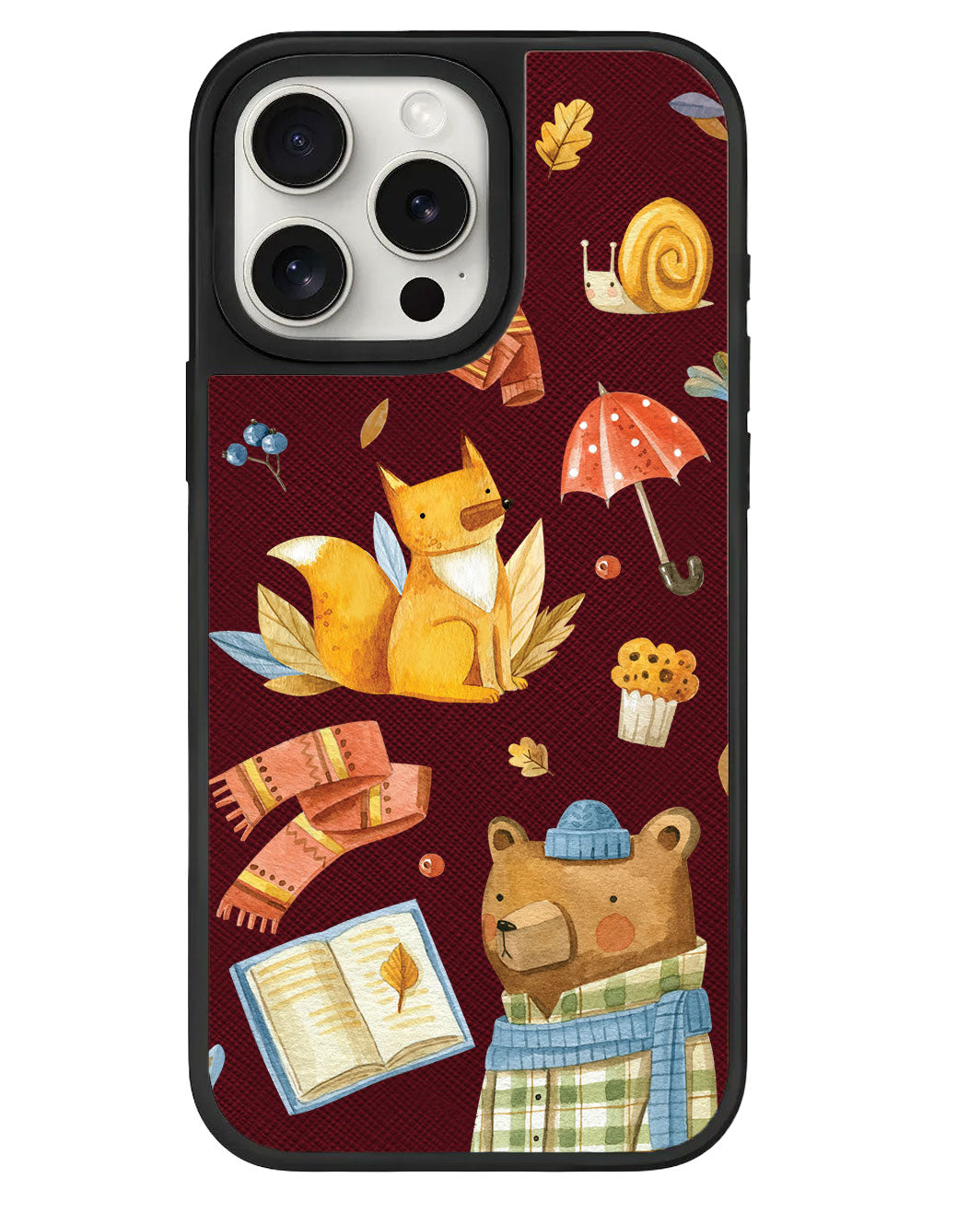 iPhone Leather Grip Case - Bear & Fox