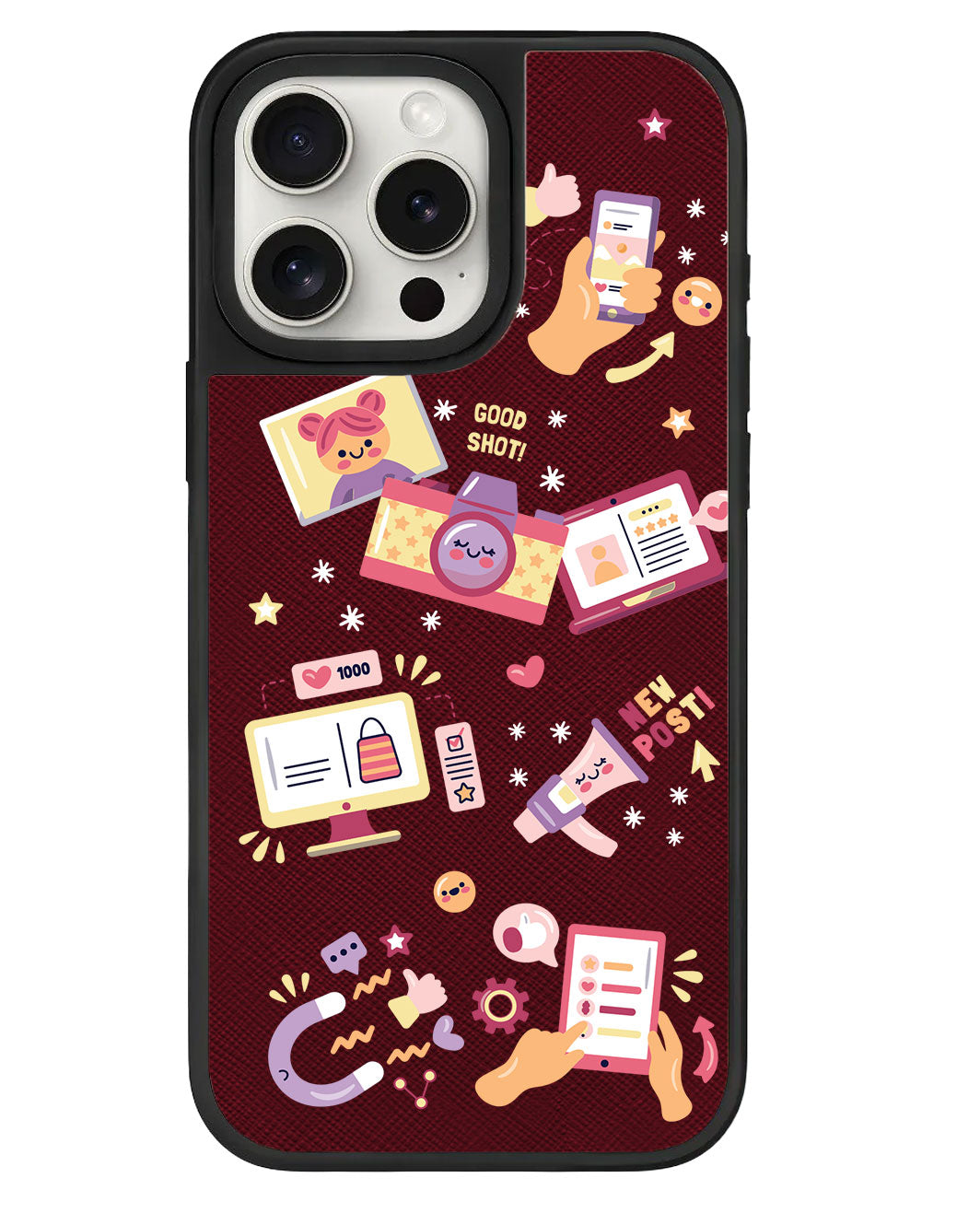 iPhone Leather Grip - Content Creator