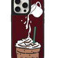 iPhone Leather Grip Case - Coffee Frappe