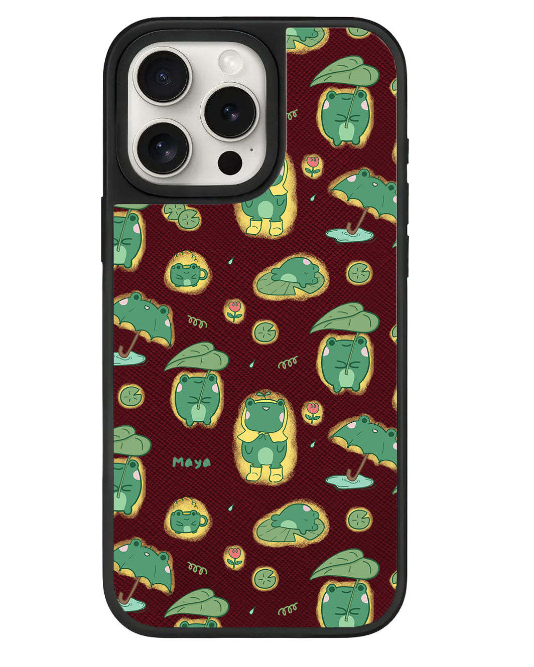 iPhone Leather Grip - Happy Rain