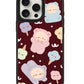 iPhone Leather Grip Case - Cotton Teddy