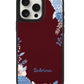 iPhone Leather Grip Case - Blue Florals