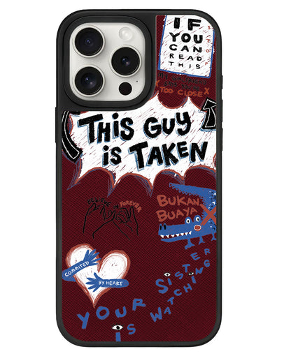iPhone Leather Grip - Pelakor Proof (For Him)