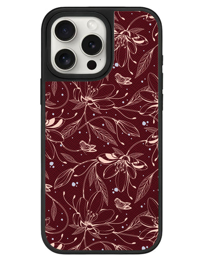 iPhone Leather Grip - Sketchy Flower & Butterfly 1.0