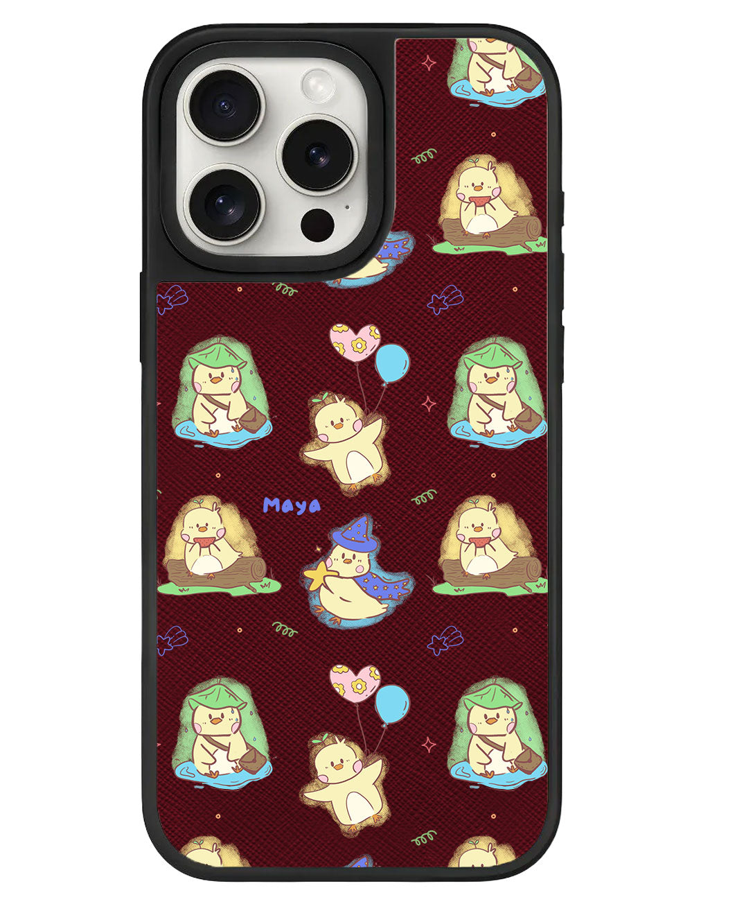 iPhone Leather Grip - Little Duck