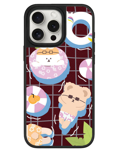 iPhone Leather Grip - Pool Party Pink