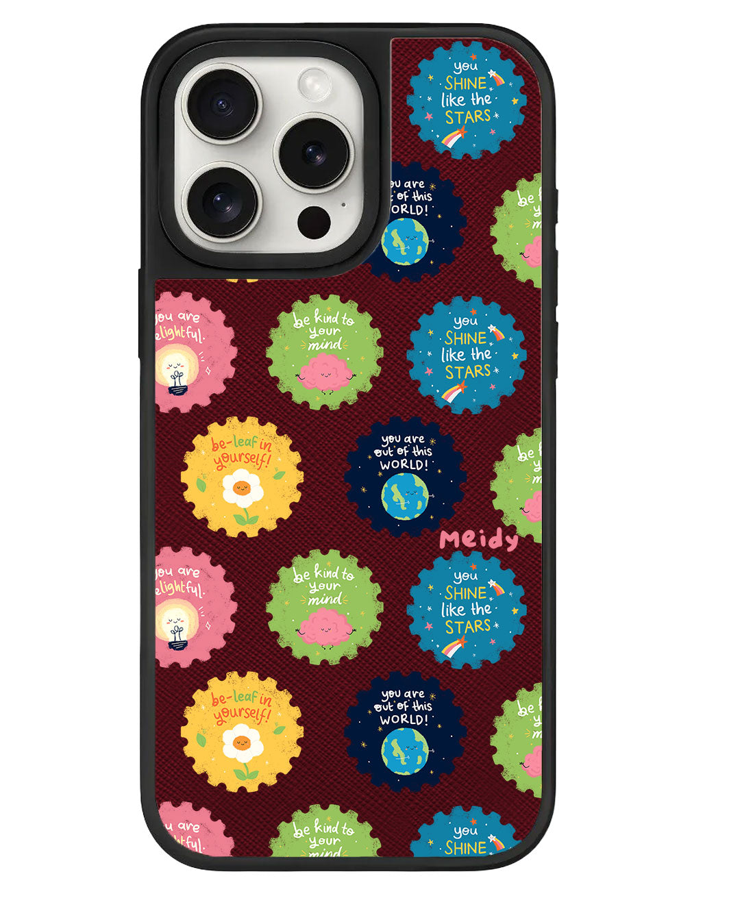 iPhone Leather Grip - Self Reminder Stamps