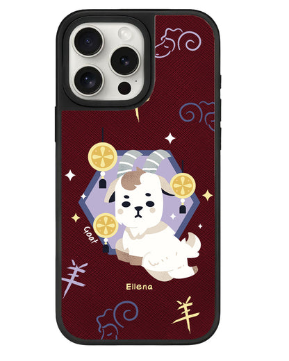 iPhone Leather Grip - Goat (Shio / Chinese Zodiac)